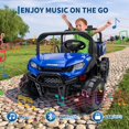 thumbnail image 4 of CazToi 24V 4WD Kids Dump Truck Remote Control All Terrain 2 Seater Ride On Car, 4 of 8