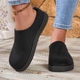 thumbnail image 7 of Abomasnow Womens Flock Metal‑Button Decor Round Toe Slip‑On Backless Clog Mule Casual Shoes, 7 of 7