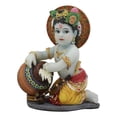 thumbnail image 2 of Hindu God Young Baby Krishna Vishnu Stealing Butter From The Gopis Statue Decor, 2 of 5