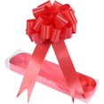 thumbnail image 1 of 20 Pack Pull Bows Large Satin Ribbon Florist Pink Pull Bows for Gift Wrapping, Wedding Cars(Pink), 1 of 4