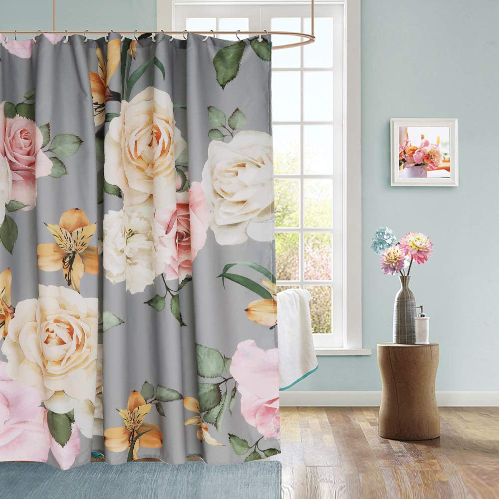 cloth shower curtains with grommets