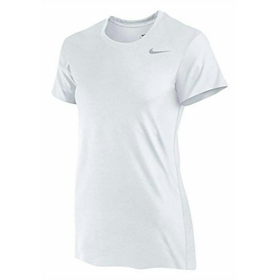 Nike Women's Legend Short Sleeve Poly Top (X-Large, White)