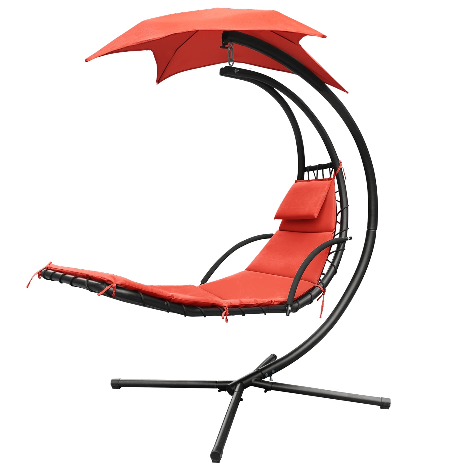 Walnew Patio Hammock Lounge Chaise Chair Outdoor Hanging And Swinging