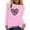 Pink, variant on AOOCHASLIY Hoodies for Women Casual Bear's Paw Love Pattern Long Sleeve Pullover Tupper Garment