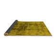 thumbnail image 2 of Ahgly Company Indoor Square Oriental Yellow Industrial Area Rugs, 7' Square, 2 of 4