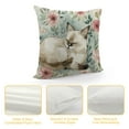 thumbnail image 4 of Nawypu  Easter Bunny Throw Pillow Cover,Rabbit Flowers Cushion Case Decoration for Sofa Couch, 4 of 5