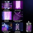 thumbnail image 2 of Lámpara electrónica LED para matar mosquitos, trampa eléctrica para insectos 360 con luz UV/atracción biónica, linterna USB portátil e inodoro para interiores, 2 of 5
