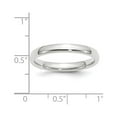 thumbnail image 2 of Primal Gold 14 Karat White Gold 3mm Standard Comfort Fit Wedding Band Size 4, 2 of 9