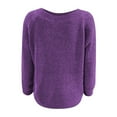 thumbnail image 4 of Lightweight Sweaters for Women Relaxed Fit Casual Basic Solid Color Long Sleeve Crew Neck Comfy Soft Pullover Tops Stretch Fall Outfits, 4 of 5