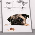 thumbnail image 2 of 20x30CM Cute Pooch Snails Pattern Wall Sticker Funny wall sticker PVC PVC Material Non-toxic Wall Decal for Home Decoration, 2 of 7