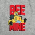 thumbnail image 3 of Transformers Valentine's Day Bumblebee Bee Mine Women's Sleeveless Crop Top Tank, Athletic Heather, X-Small, 3 of 3