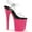 Clear PVC/Neon Hot Pink Glitter, variant on Women's Pleaser Flamingo 808UVG Platform Sandal