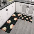 thumbnail image 2 of Green and Black Christmas Plaid Santa Pattern Kitchen Rugs Sets Of 2,Anti Fatigue Kitchen Mat Rugs Non Slip Washable,Decorative Kitchen Floor Mats for Kitchen,Sink,Laundry,17"x30"+17"x47", 2 of 7