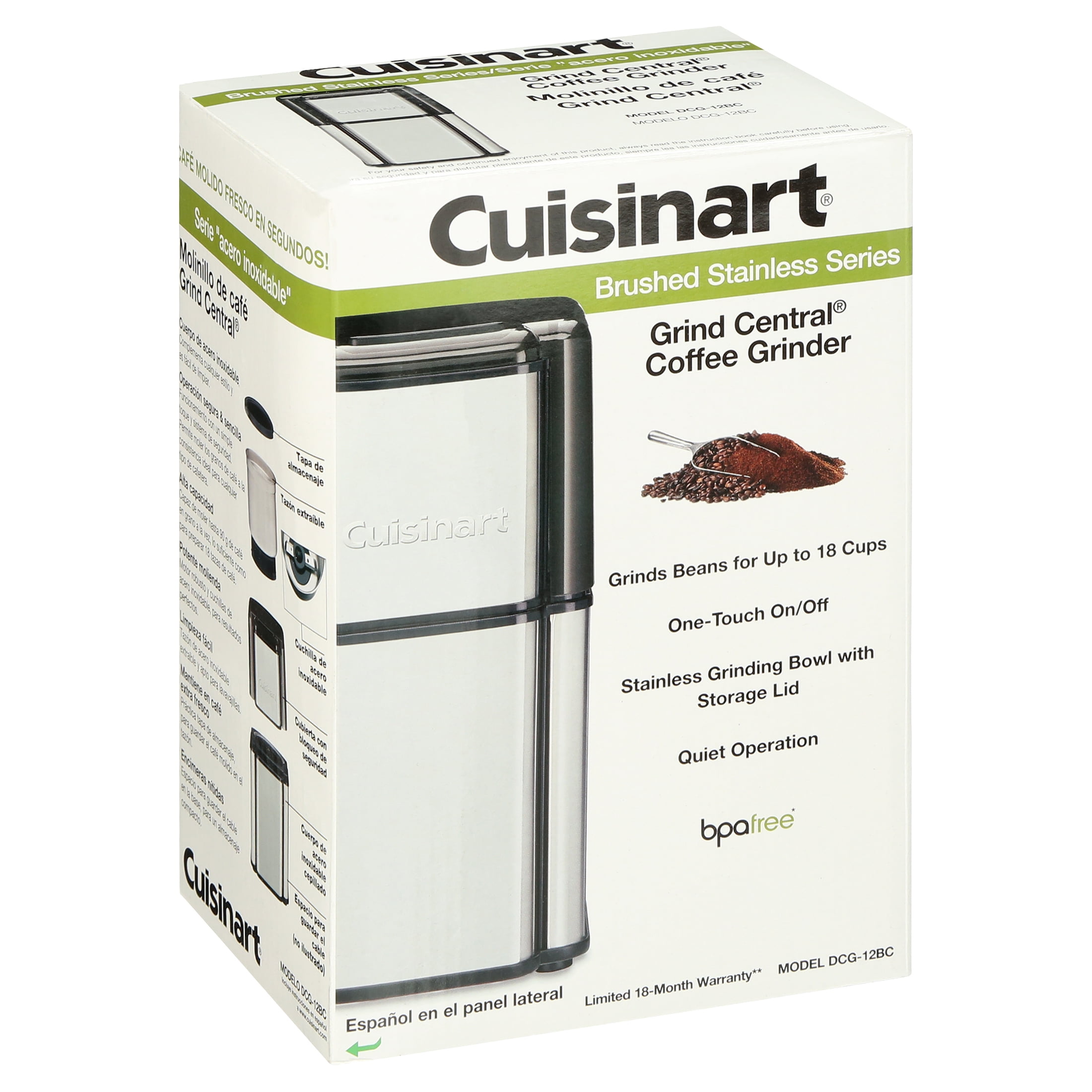Cuisinart Grind Central Coffee Grinder - Brushed Chrome - Dcg-12bctg :  Target