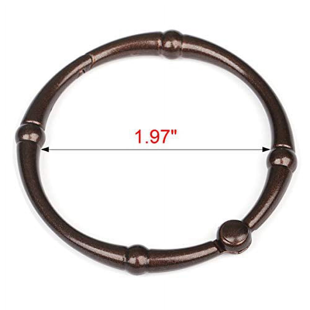 Utopia Alley Shower Hooks - Shower Curtain Rings for Bathroom - Rust Proof Shower Curtain Hooks for Shower Curtain or Liner - Set of 12, Oil Rubbed Bronze