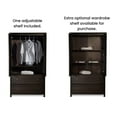 thumbnail image 2 of Grain Wood Furniture Shaker 2-Door Armoire, Solid Wood with an Expresso Finish, 2 of 9