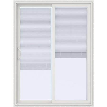 60 In X 80 In V 4500 White Prehung Left Hand Sliding Vinyl Patio