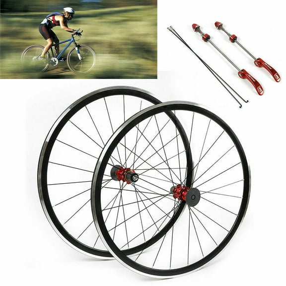 TOOL1SHOoo Ultralight Road Bicycle Bike Wheel Front & Rear Wheelset C/V Brake 7-11 Speed US
