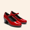 thumbnail image 6 of DREAM PAIRS Women's Chunky Low Block Heels Mary Jane Closed Toe Work Pumps Comfortable Round Toe Dress Wedding Shoes EDENIA, 6 of 6