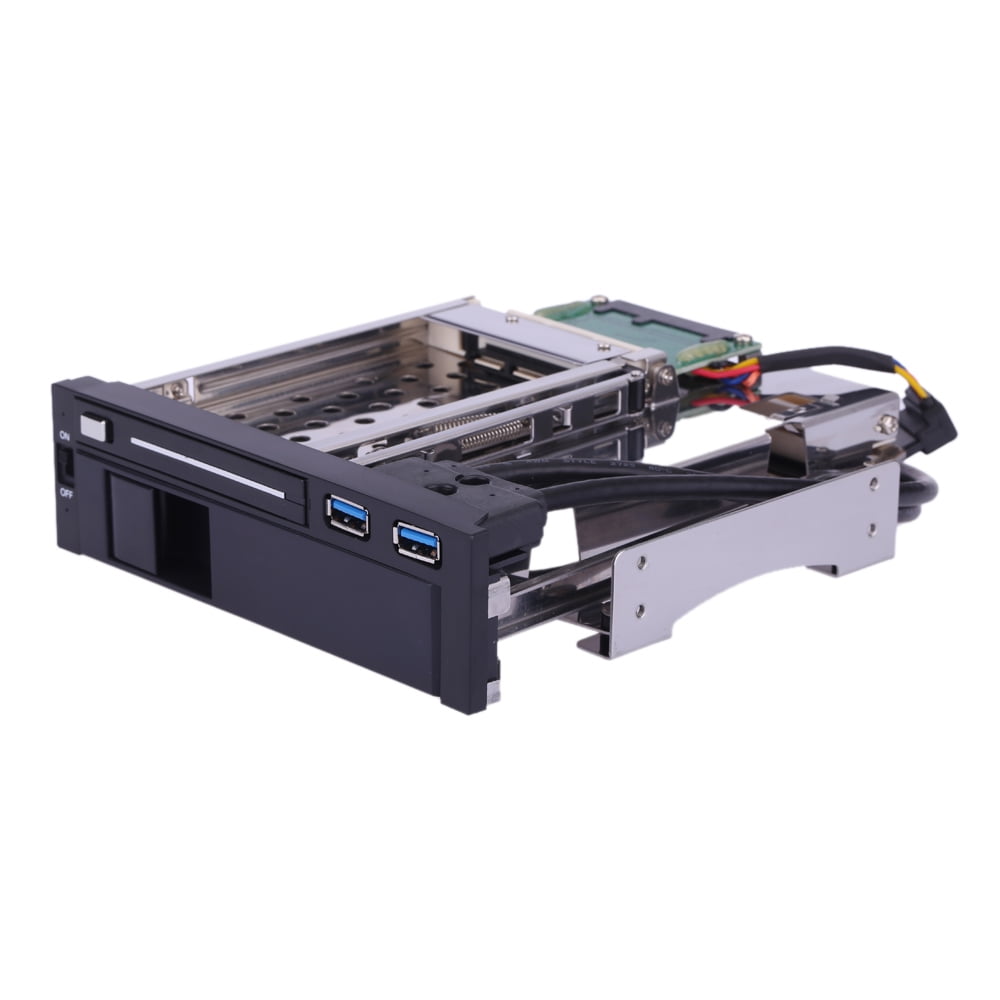 Dual Bay 3.5" + 2.5" Inch SATA III Hard Drive HDD & SSD Tray Caddy Internal Mobile Rack
