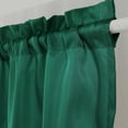 thumbnail image 4 of Nvzi Luxury Beaded Triangle Curtain Valances 3 Panels for Living Room Bathroom Cafe Laundry Basement Rod Pocket Half Blackout Short Window Valance Curtains (Green,51"x23"), 4 of 4