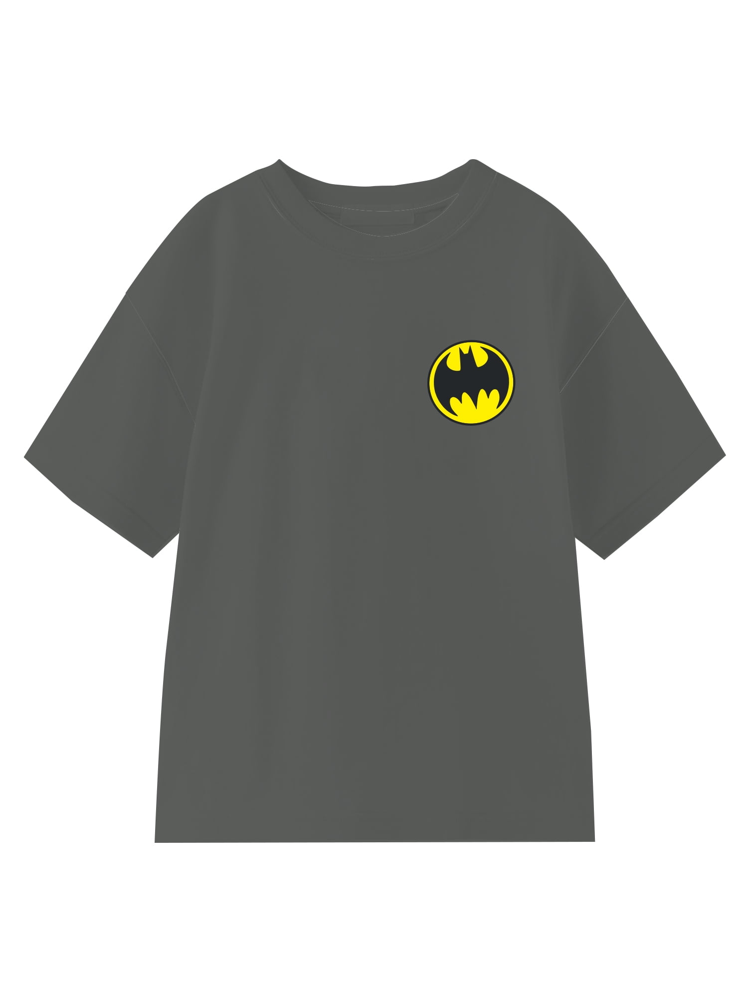 Batman Boys' Embroidered Tee with Short Sleeves, Sizes 4-18