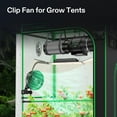 thumbnail image 3 of VIVOSUN AeroWave E6 Gen2, Grow Tent Clip Fan 6”, EC Motor, Smart Control, Powerful Oscillating Fan, Local Timer, Weatherproof IP54, for Hydroponics Circulation Cooling, Black, 3 of 10