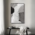 thumbnail image 5 of Aaheei Framed Black and White Abstract Canvas Wall Art Large Modern Art Prints Paintings Artwork Minimalist Gray Pictures for Living Room Bedroom Dining Room Office Bathroom Wall Decor Gift 12x18, 5 of 5