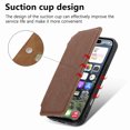 thumbnail image 2 of Decase Phone Filp Case Compatible with Apple iPhone 16 Pro Max Case Detachable Wallet Case with Card Holder, PU Leather Magnetic Snap Flip Wallet Phone Case Compatible with iPhone 16 Pro Max,Brown, 2 of 11