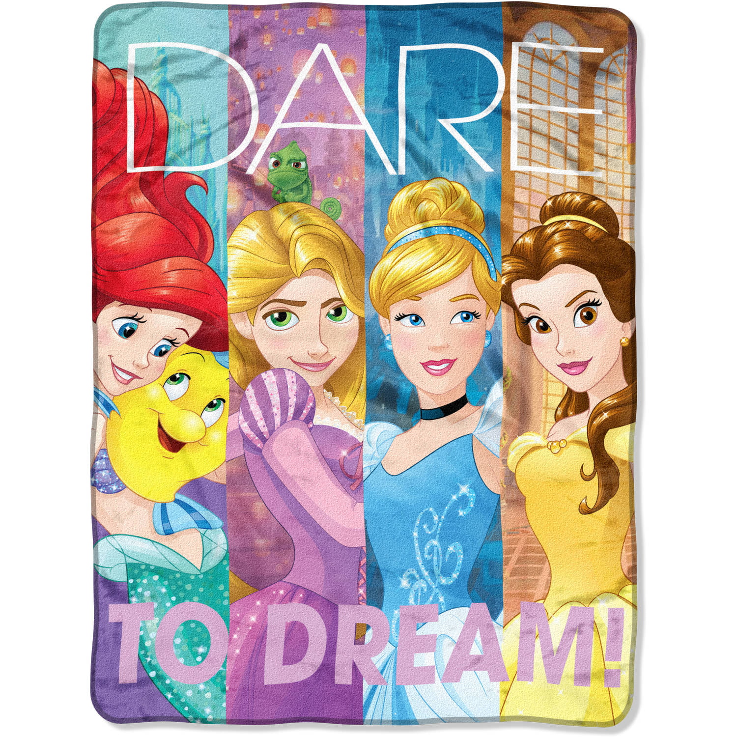 Disney Princess Graceful Design 46x60 Micro Raschel Plush Throw Blanket 