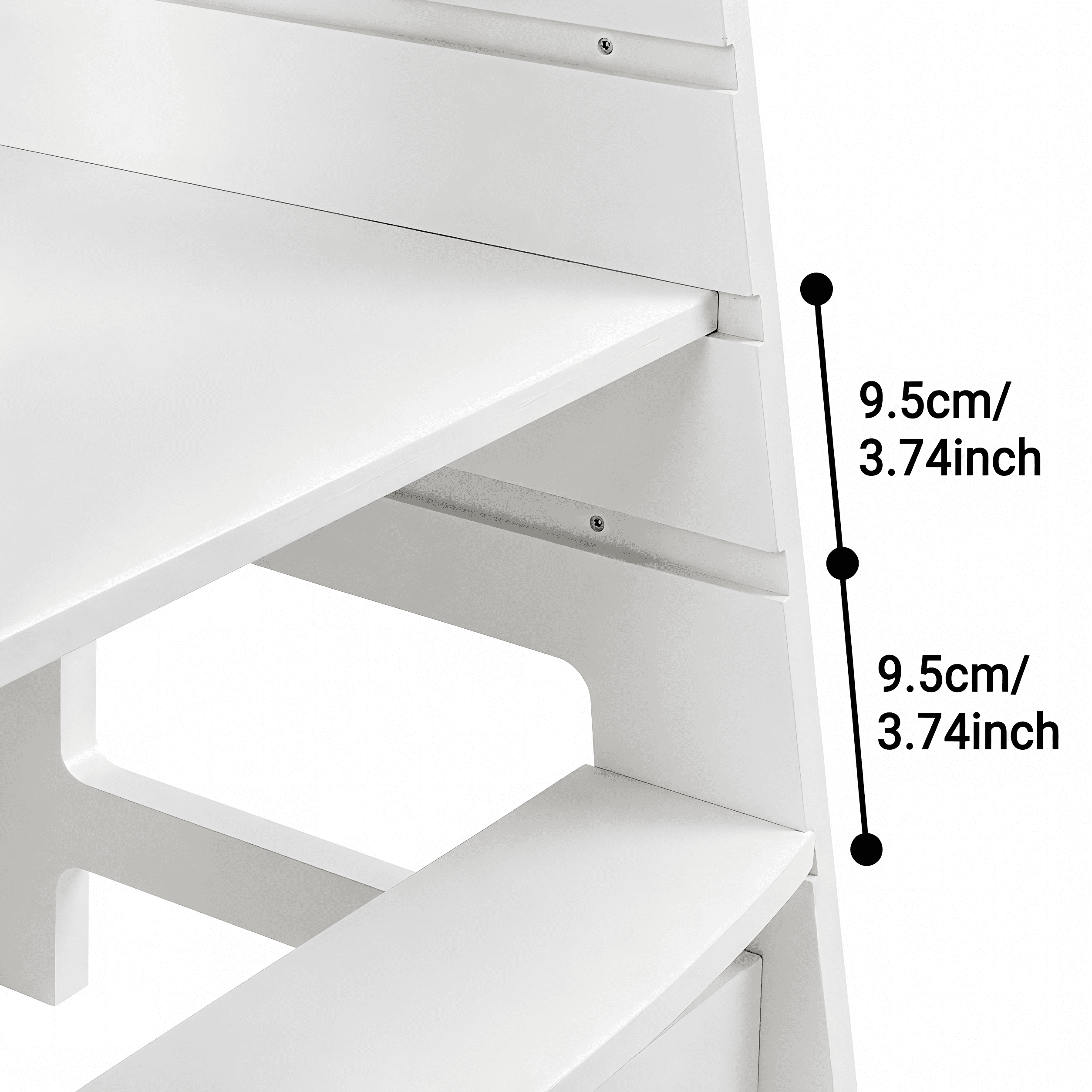 Adjustable Kids Learning Standing Tower with 3 Height Levels, Wooden Step Stool with Safety Rails, Kitchen Stool Helper for Toddlers