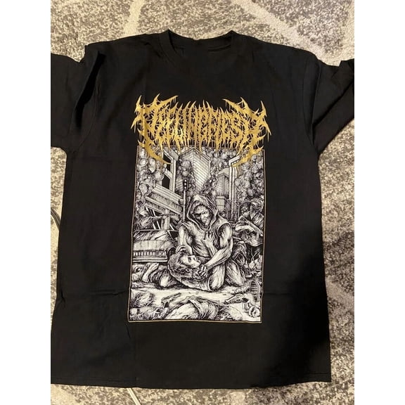 CLASSIC PeelingFlesh Gift For Friends Black T-Shirt Cotton All Size PeelingFlesh N143