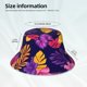 thumbnail image 3 of Balery Purple Flower Sombreros para el sol para hombre y mujer, sombrero de pescador con UPF 50+, 3 of 6