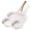 White, variant on Egg Frying Pan, 4 Cup Capacity Nonstick Granite Egg Frying Pan - Pancake Pan and Healthy Egg Cooker, Suitable for Gas and Induction Cooktops.