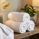 thumbnail image 2 of Gogreen Juego de Toallas de Baño 100% Algodón de 6 Piezas (2 Toallas de Baño, 2 Toallas de Mano y 2 Toallitas), Toallas Muy Absorbentes para Baño, Gimnasio y Hotel (Blanco), 2 of 7