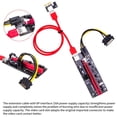 thumbnail image 4 of tredstone Mining Computer PCI-E 1x to 16x Adapter Board 6pin Power Port Expansion Card Fast Speed PCI-Express Extender Miner Equipment Blue USB Cable, 4 of 5