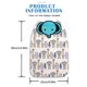 thumbnail image 3 of Large Size Sweat Absorbent Towel Cartoon Theme Cotton Backrest Towel Soft & Breathable Infants Back Towel Pad Cloth Multicolor, 3 of 4