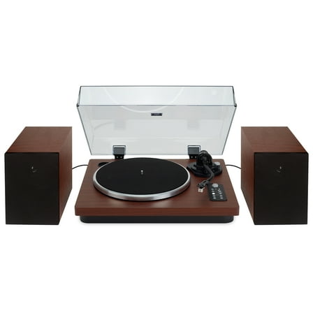 iLive Turntable with Bluetooth Transmitter, ITTB751DW, Dark Walnut