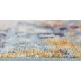 thumbnail image 1 of 4' X 6' Teal Blue Abstract Dhurrie Area Rug, 1 of 1