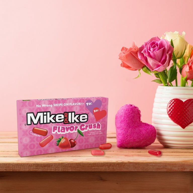 MIKE AND IKE Flavor Crush Chewy Candy, Valentine Candy, 4.25 ounce