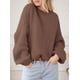 thumbnail image 2 of Suéter PRETTYGARDEN Marrón Oversize de Punto Grueso XL, 2 of 5