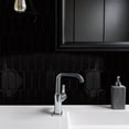 thumbnail image 3 of DEWOO 10-Sheet Upgraded Thicker Peel and Stick Kitchen Backsplash Tiles,Waterproof Self-Adhesive Vinyl Wall Tile Fish Scale Mosaic Design,for Bathroom,Fireplace and RV(Black,12"×12"), 3 of 14