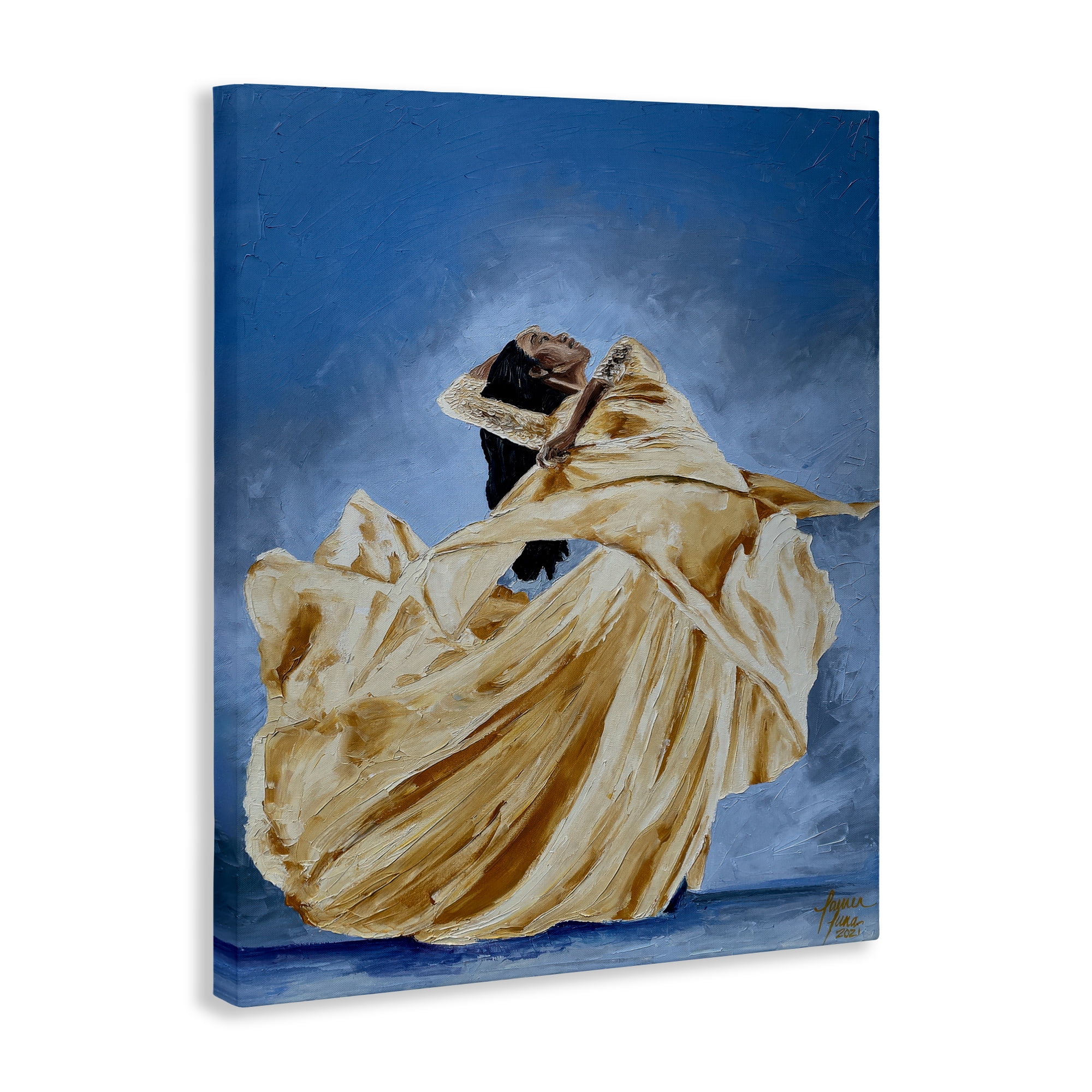 Stupell Industries Expressive Elegant Dancer Canvas Wall Art, design by Lauren Luna