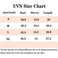 thumbnail image 7 of UVN Chiffon Blouse for Women Summer V Neck Shirt Casual Puff Sleeve Blouse Dressy Tops, 7 of 7