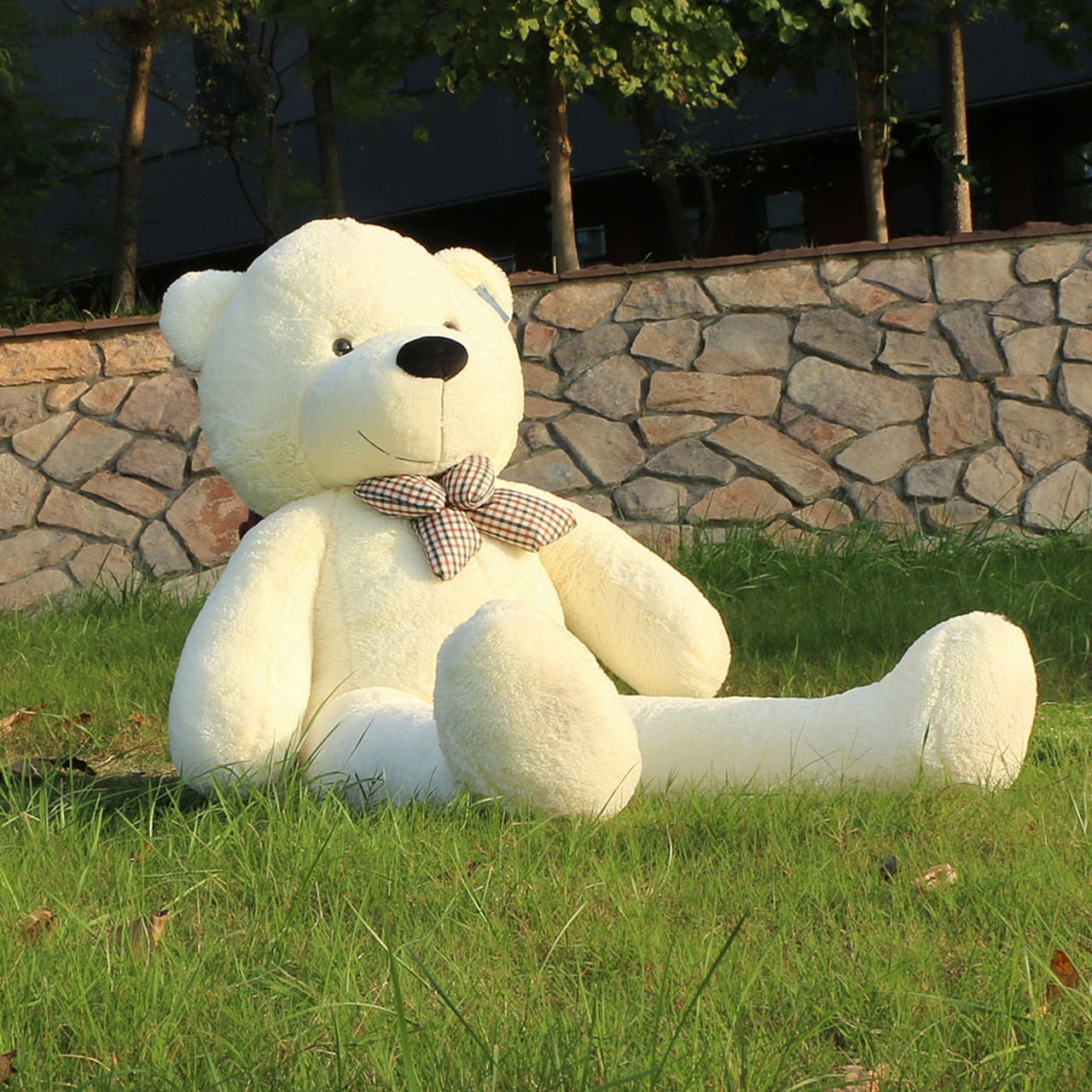 Joyfay Giant Teddy Bear CE 200cm XXL White Stuffed Plush Toy Large Birthday 