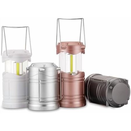 LED Camping Lantern 4 Pack Battery Powered Flashlight for Power Outages Portable Collapsible Hanging Light Essential for Home Outdoor Emergency Lamp Survival Kit Gear for Hurricane C4