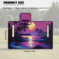 thumbnail image 7 of FKELYI Purple Palm Tree Sunset Glow Print Golf Cart Accessories Portable Golf Cart Seat Cover Cushion Protector Foldable Carts Cushion Towel Blanket for EZGO Yamaha Carts, 7 of 7