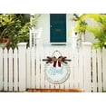 thumbnail image 5 of The First Noel Front Door Sign Funny Wreaths Hanging Wooden Plaque Decoration Round Rustic Wood Farmhouse Porch Decor for Home Front Door Decor, 12 x 12 Inch, 5 of 5
