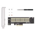 thumbnail image 1 of M.2 NVMe SSD to PCIe 4.0 Adapter Card 鈥?PCIe X4/X8/X16 Expansion for High-Speed Data Transfer green, 1 of 5