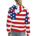 thumbnail image 7 of Kdxio America Flags3 Print Womens Oversized Hoodies Sweatshirts Hooded Pullover Tops Sweaters Casual-X-Large, 7 of 7